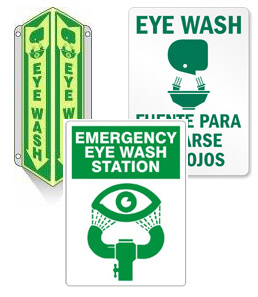 Eye wash Signs and Notices