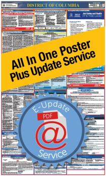 District of Columbia All In One Poster + 2 Year E-Update Service