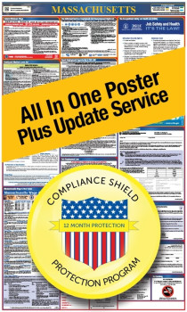 Massachusetts All In One Poster + 2 Year Replacement Poster
