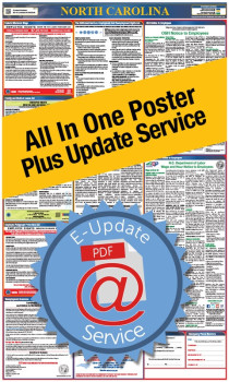 North Carolina All In One Poster + 2 Year E-Update Service