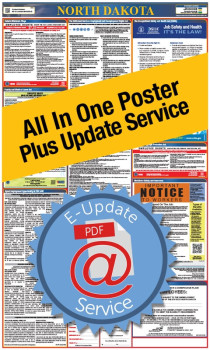 North Dakota All In One Poster + 3 Year E-Update Service