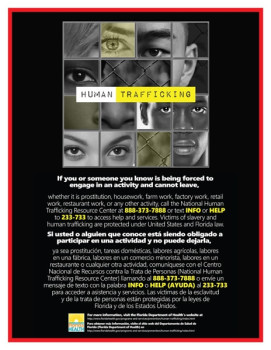 Florida Human Trafficking Poster
