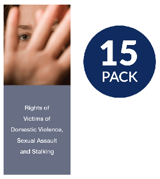 Rights of Victims of Domestic Violence, Sexual Assault and Stalking Pamphlet