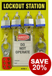 Lockout Station Kit (4 padlock)