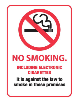 Connecticut Use of electronic cigarettes is prohibited poster