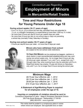 Connecticut Mercantile and Retail - Minors Poster