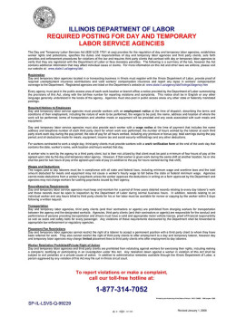 Illinois: Day and Temporary Labor Services Act Poster