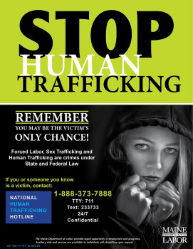 Maine Human Trafficking Poster