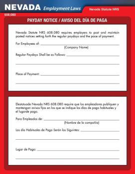 Nevada Payday Notice