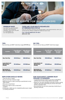 New York Salon Notice Poster