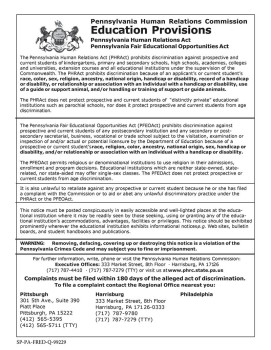 Pennsylvania Fair Education Poster