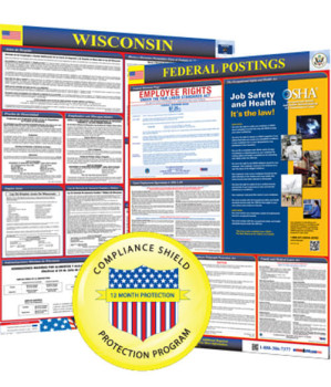 Wisconsin State and Federal Poster + 2 Year Replacement Posters