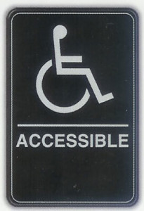 6x9 ADA Braille Sign - Handicap Accessible