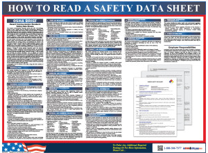 How To Read A Safety Data Sheet (SDS) Poster