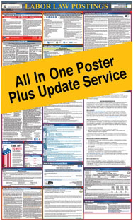 All In One State and Federal Labor Law Poster